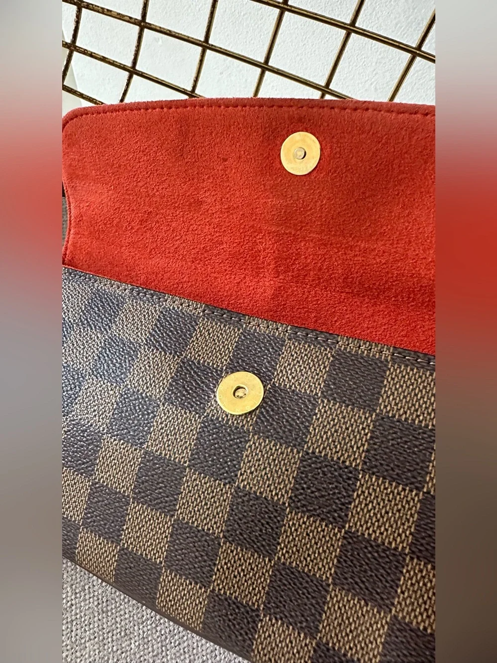 Louis Vuitton Damier Ebene Recoleta Shoulder Baguette - Dark Brown
